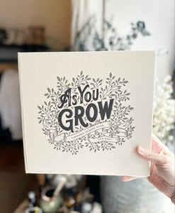 As You Grow- Baby Book