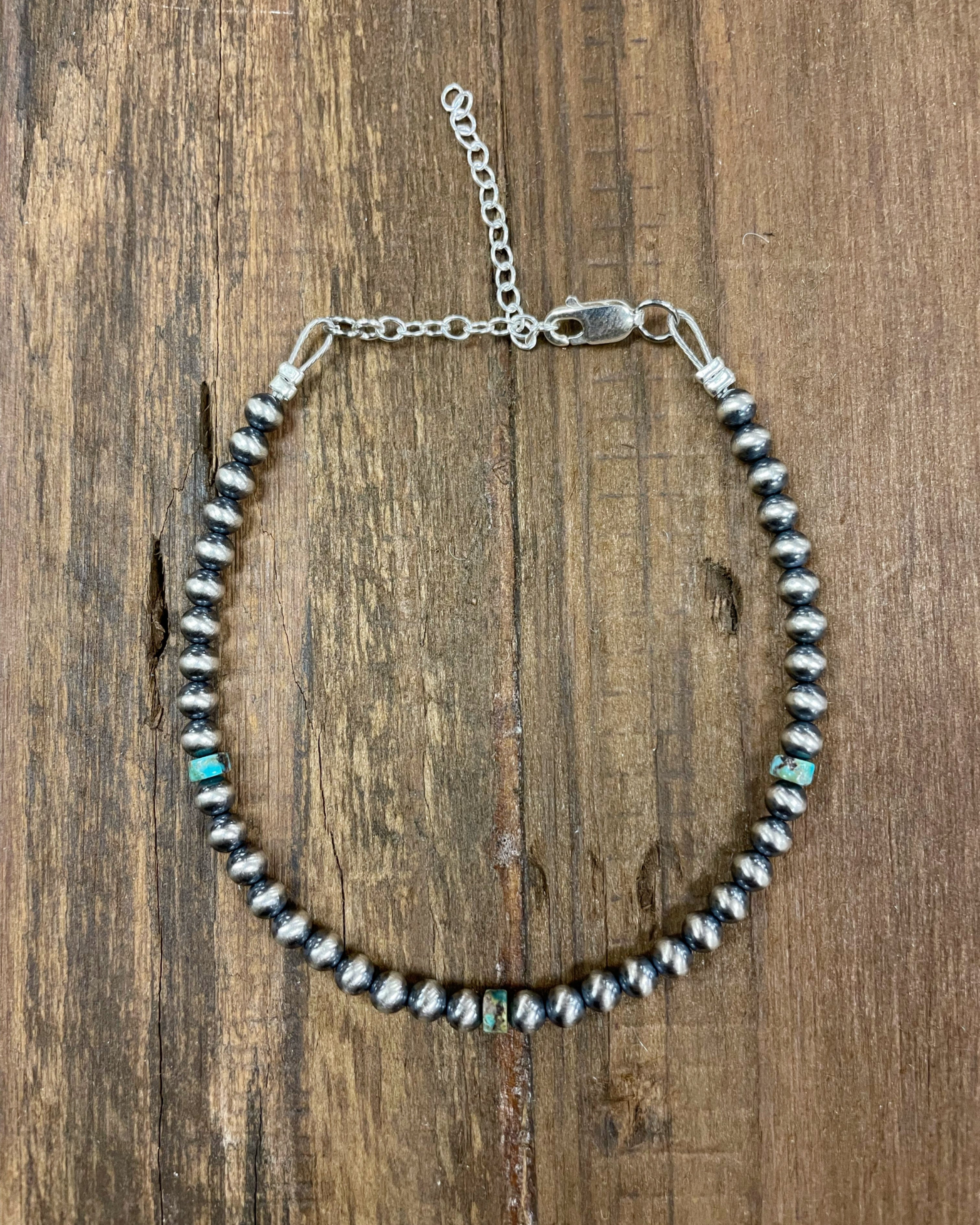 Turquoise Accented Navajo Bracelet