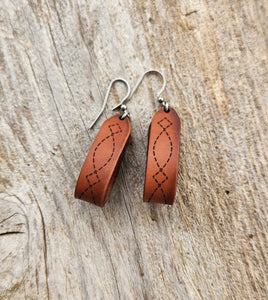 Cactus Creek Boot Stitch Loop Earring