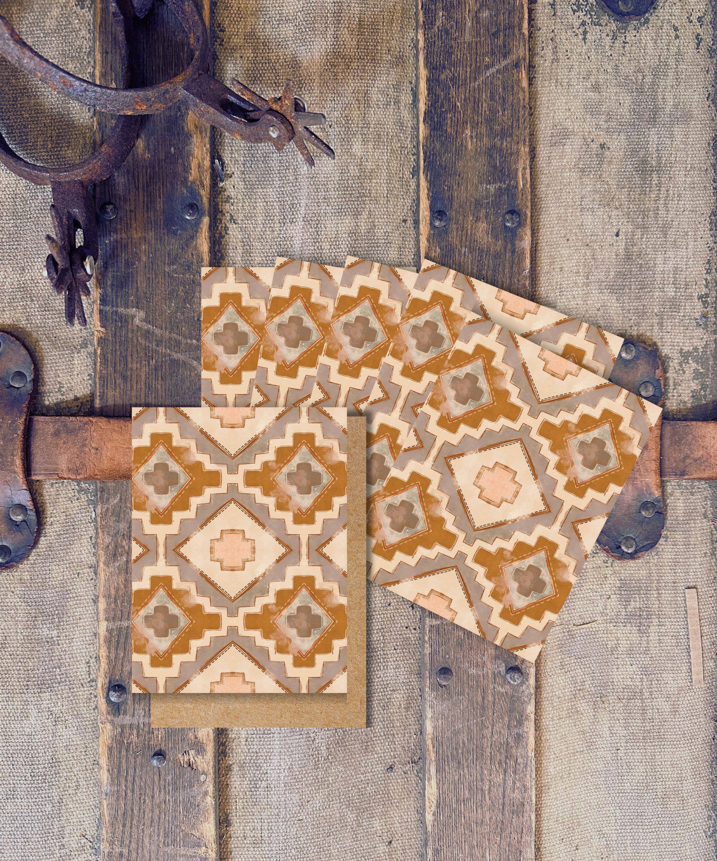 Mini Geometric Western Card Set