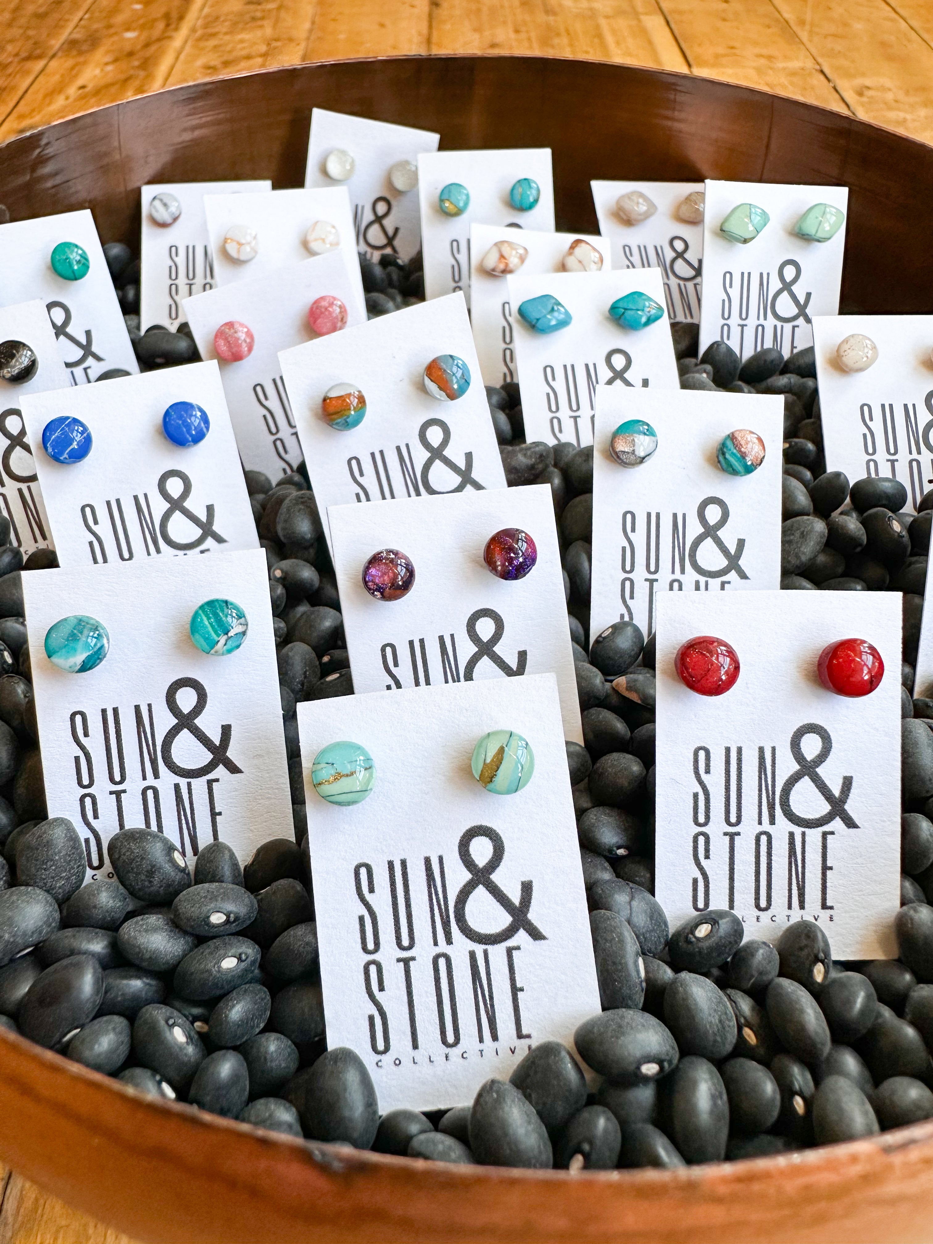 Sun & Stone Mini Studs