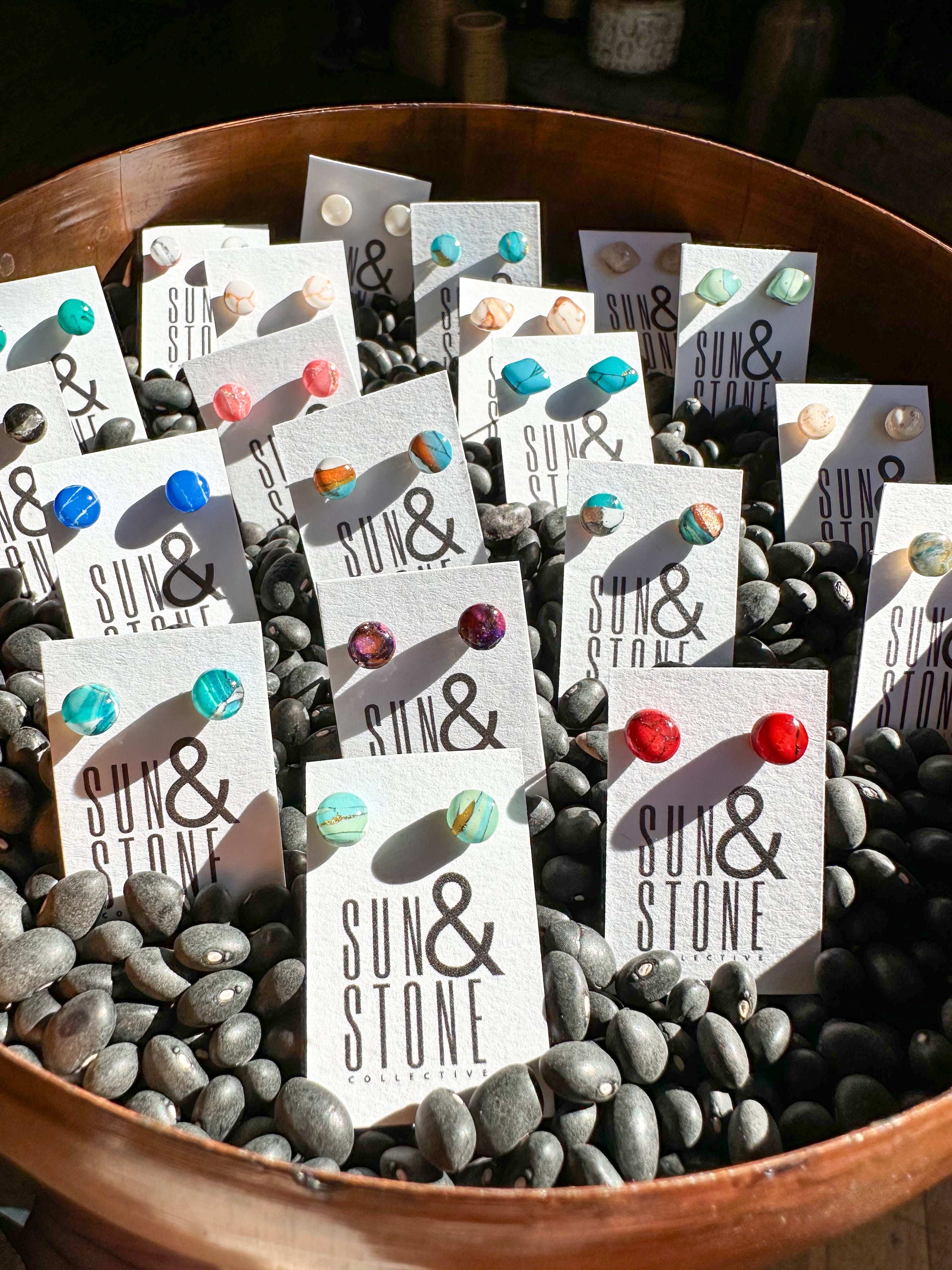 Sun & Stone Mini Studs