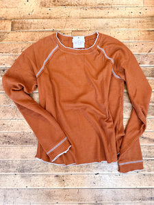 Waffle Knit Essential Long Sleeve