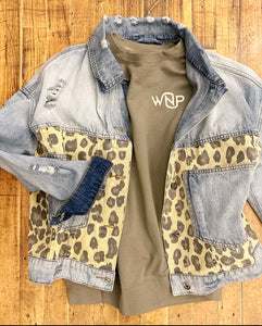 Rock + Roll Denim and Leopard Jacket