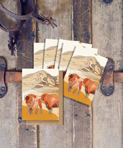 Mini Canyon Bison Card Set