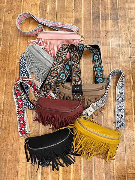 Fringe sling bag best sale