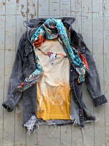 Gold Longhorn Tee- Concert Tee Collection
