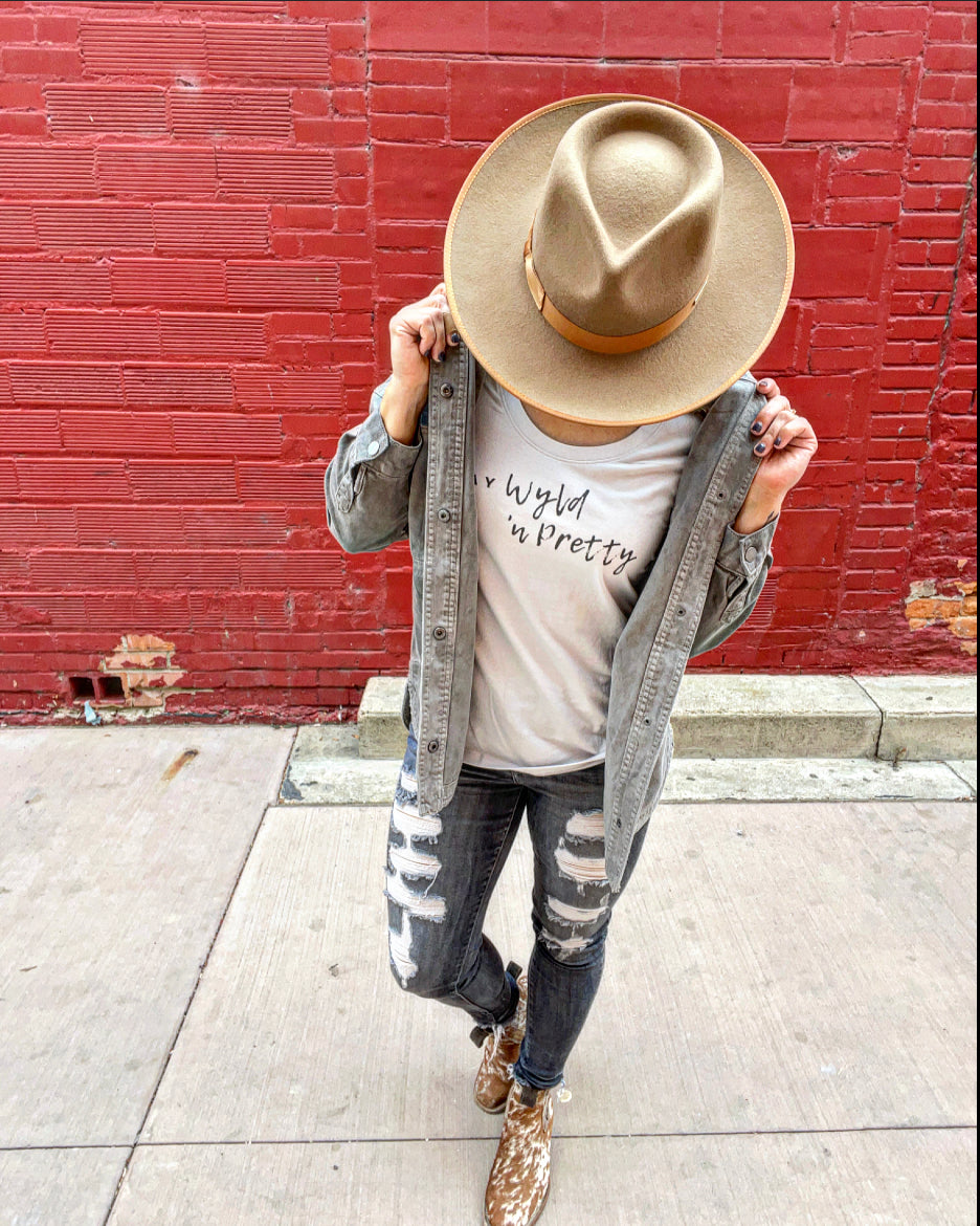 Gray Denim Garage Jacket