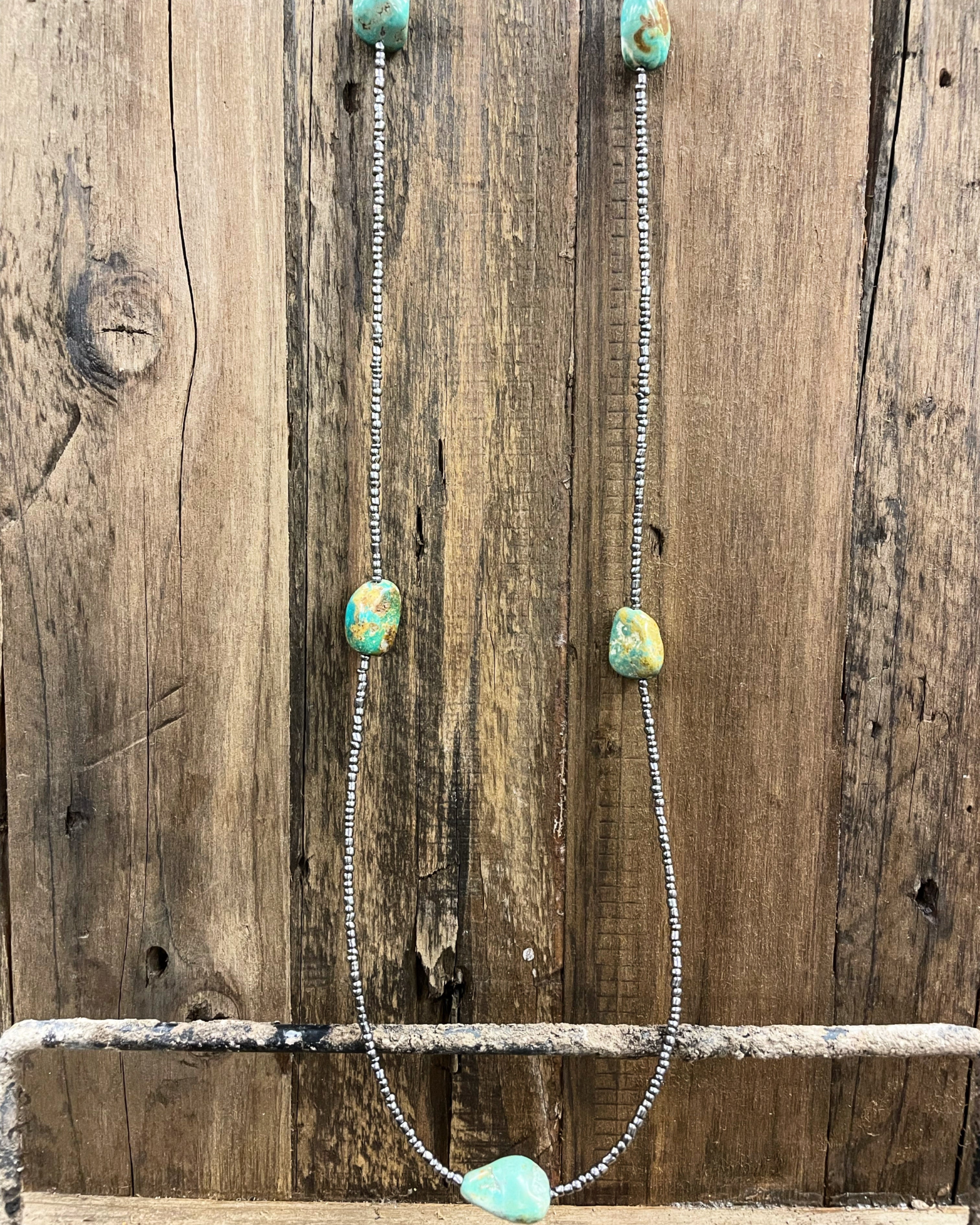 Rodeo Nights Chunky Turquoise Strand - 38"