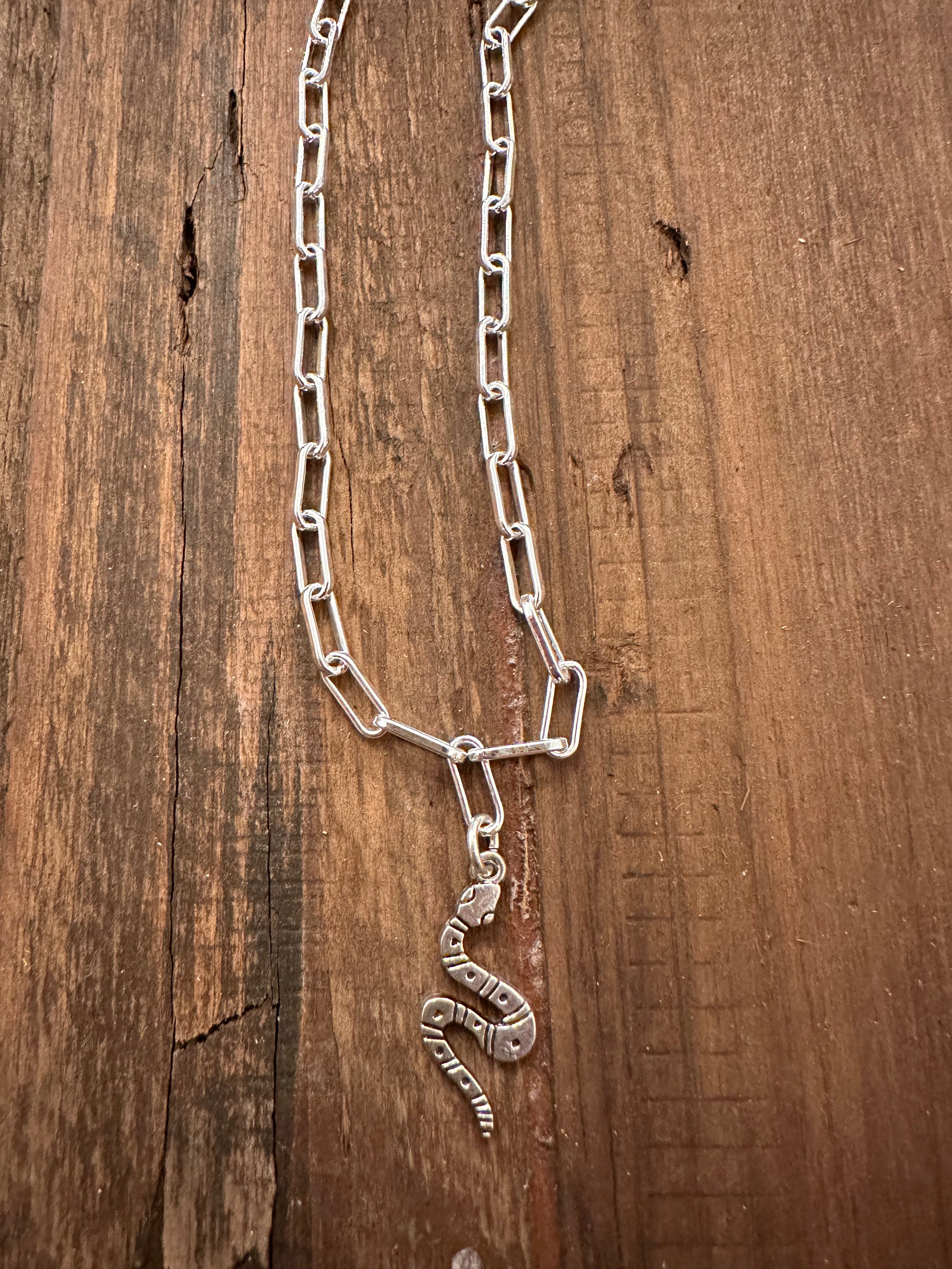 Giddy-Up Necklace - Rattlesnake Charm