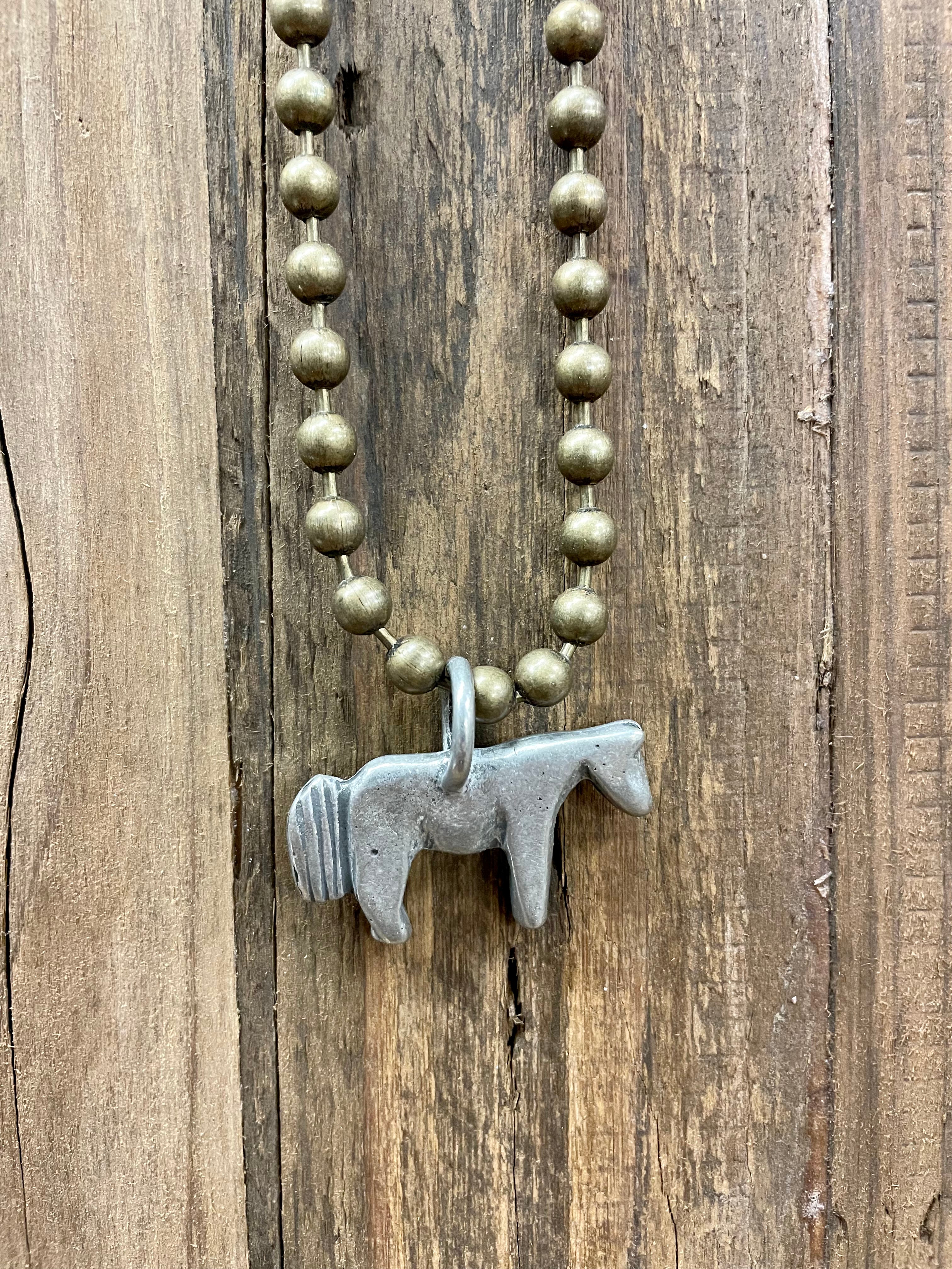 Contemporary Horse Necklace