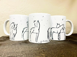 "For the love of horses." Coffee Mug