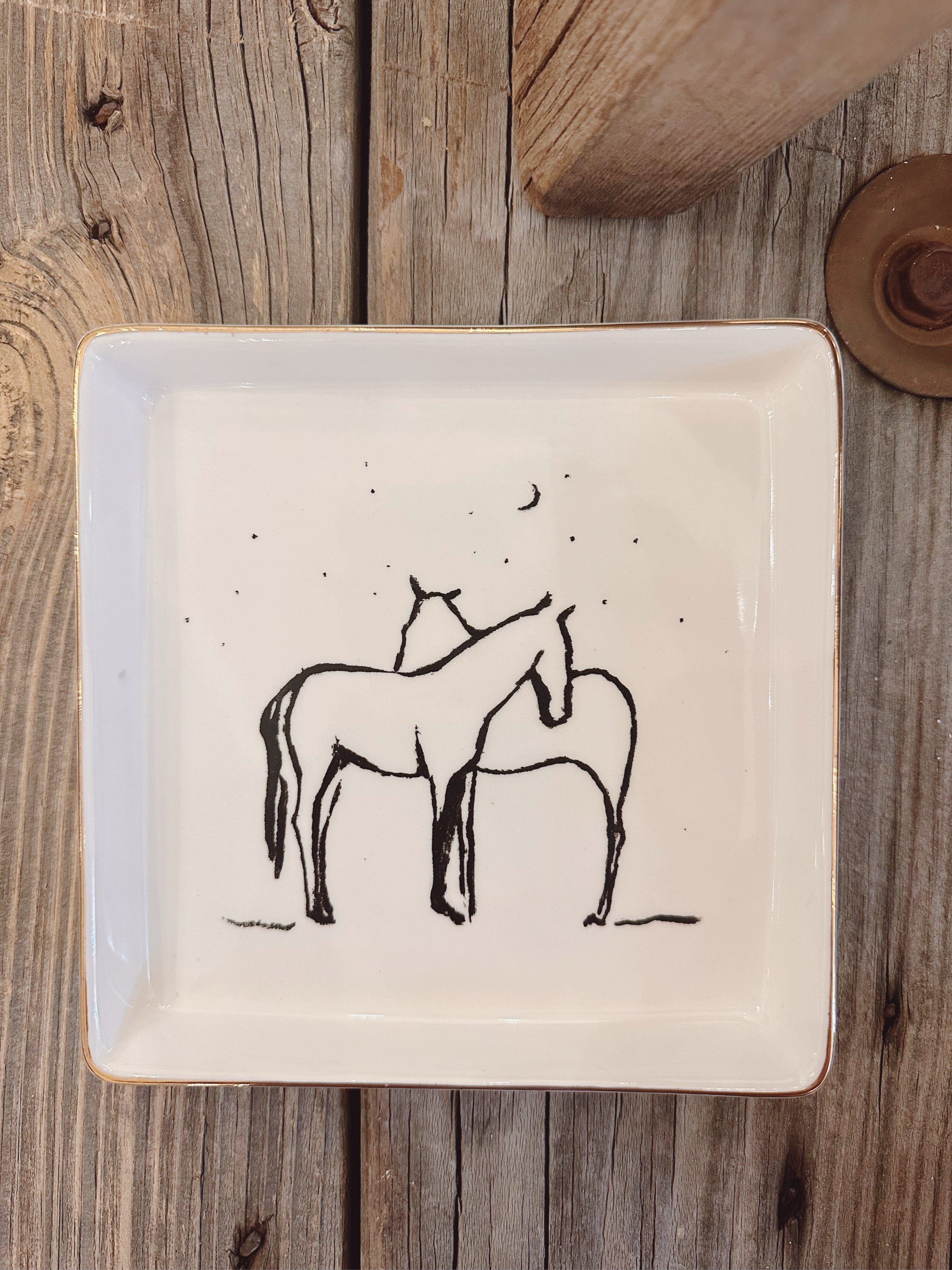 For a Love of Horses Jewelry Dish & Catch-All