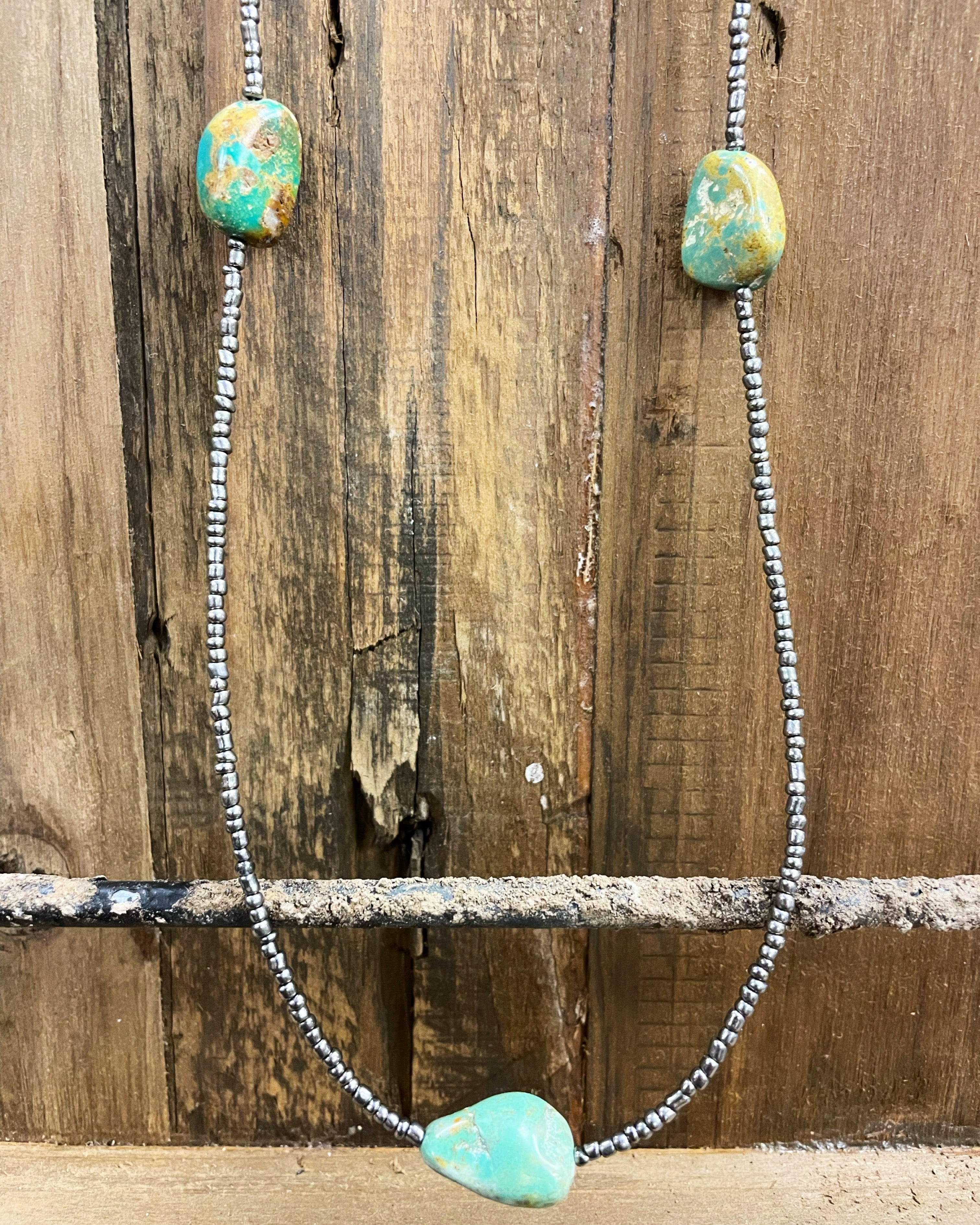 Rodeo Nights Chunky Turquoise Strand - 38"
