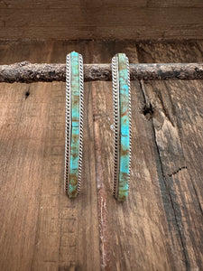 Long Bar Turquoise Earrings